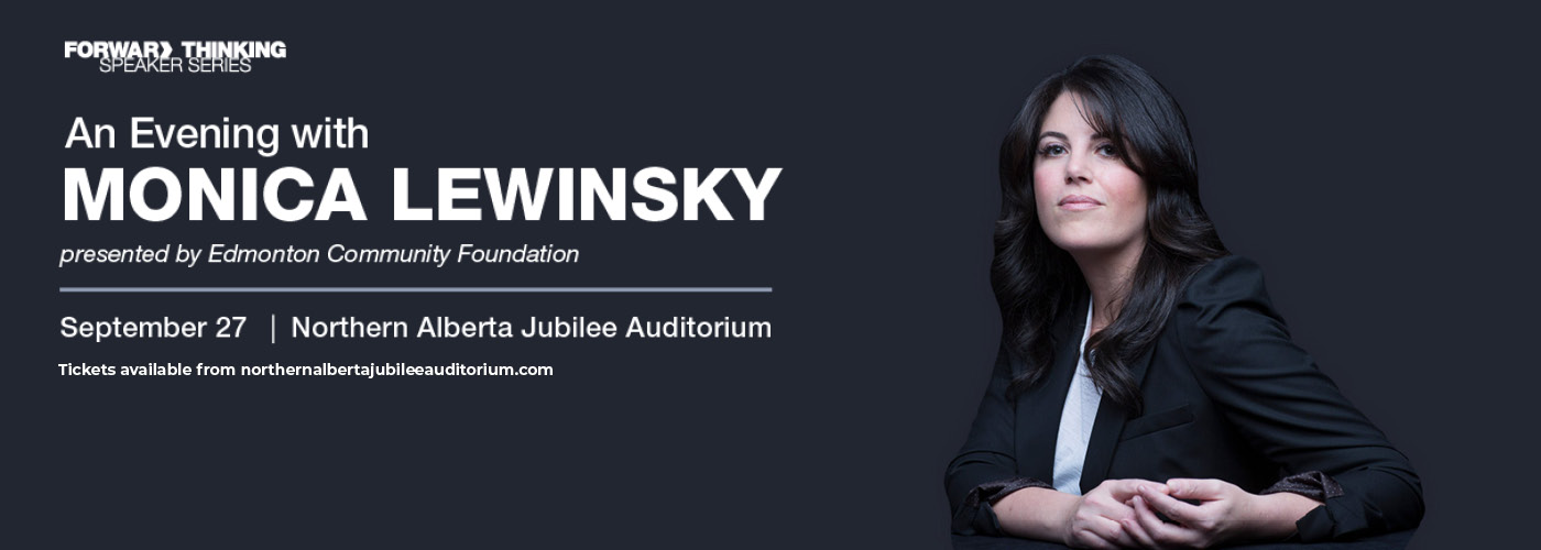 An Evening With Monica Lewinsky at Northern Alberta Jubilee Auditorium